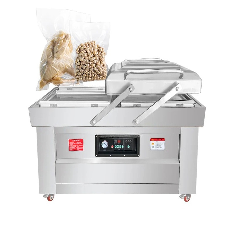 Food Vacuum Sealer Machine - Stainless Steel Commercial Double Chamber Vacuum