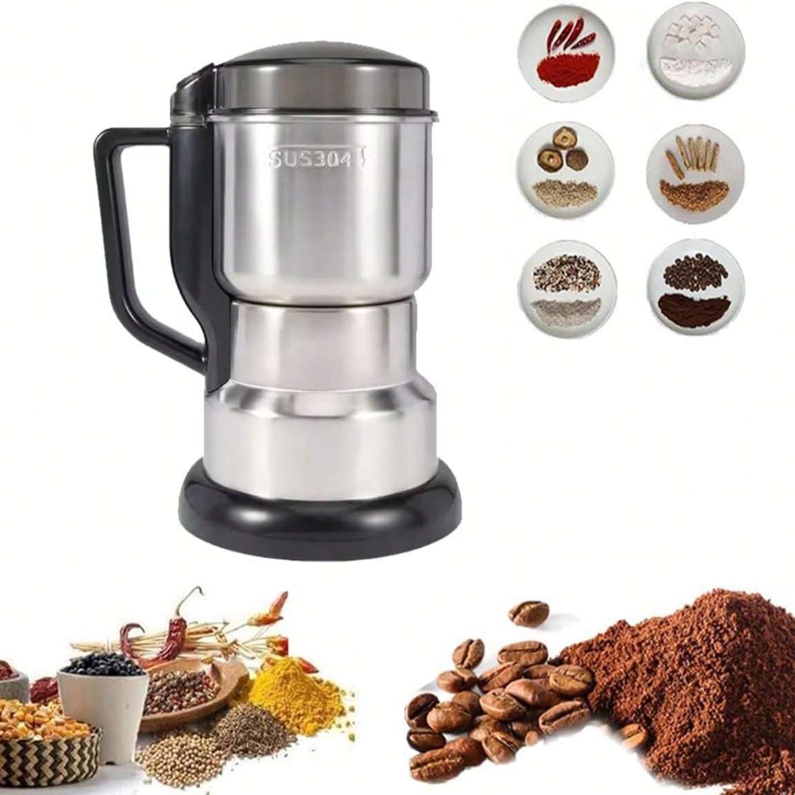 Coffee Grinder, 300W Powerful  - đánh giá và giá Coffee Bean Grinder Electric