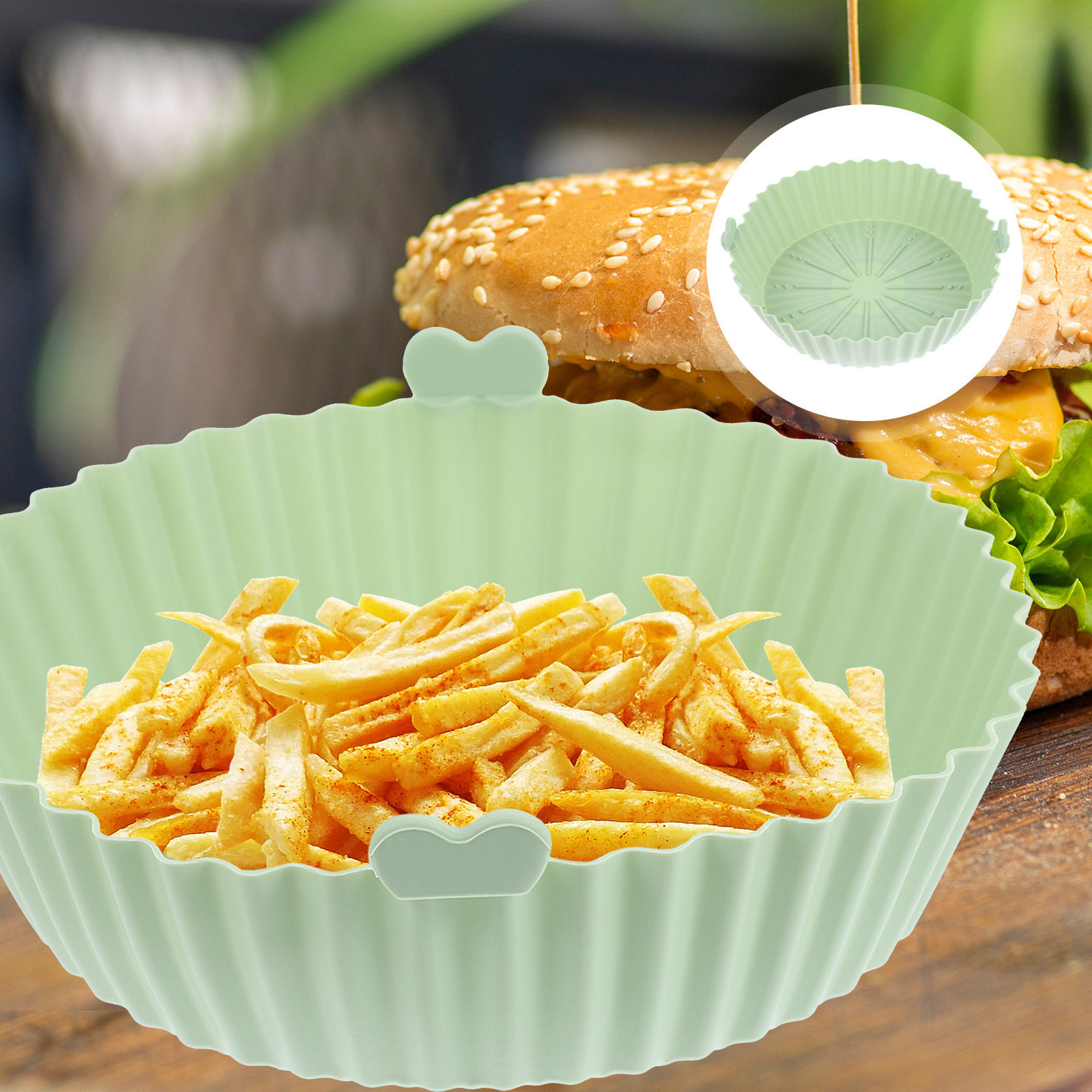 Air Fryer Mat Household Silico - đánh giá và giá Air Fryer Silicone Pot Liner